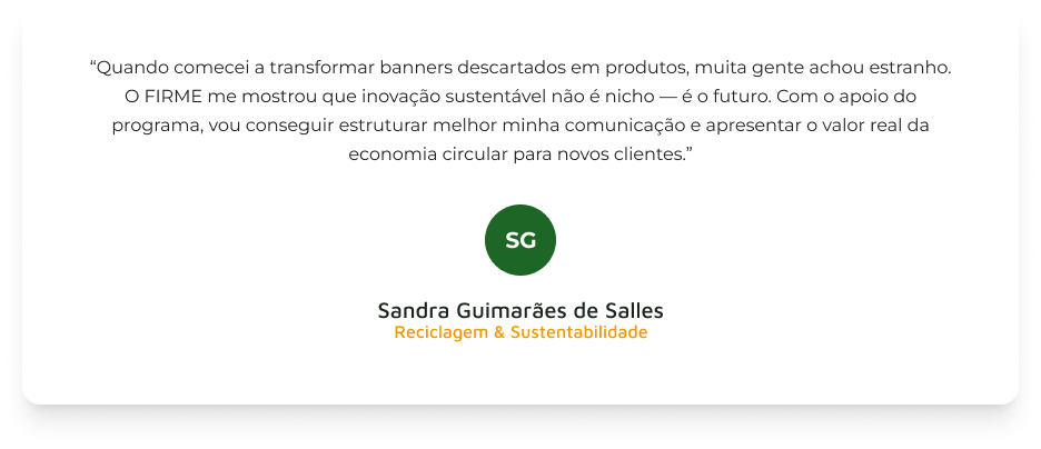 Depoimento Sandra Guimarães