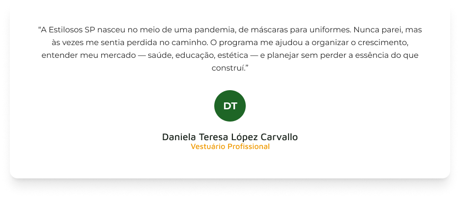 Depoimento Daniela Tereza